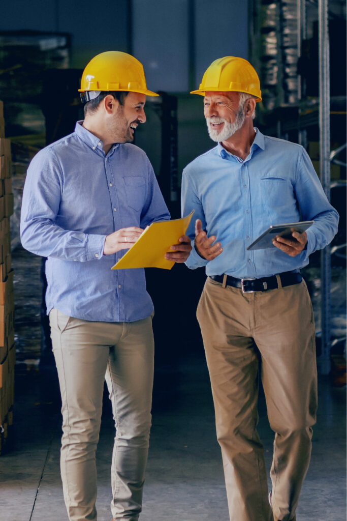 Zwei Supply-Chain-Spezialisten tauschen sich aus