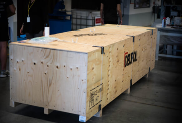 DEUFOL-Exportverpackung des Hyperloopprojekts