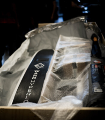 Nahaufnahme des DEUFOL-Hyperloops-Verpackungsprojekts